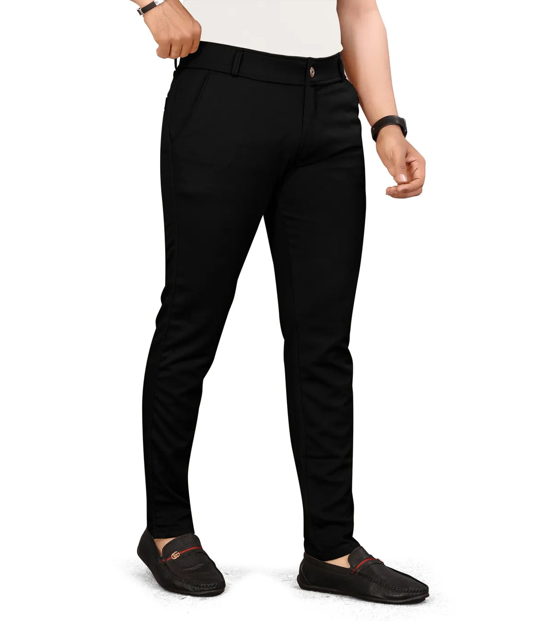 Premium Waist Adjustable Cotton Men's Trouser (Pack of 2)