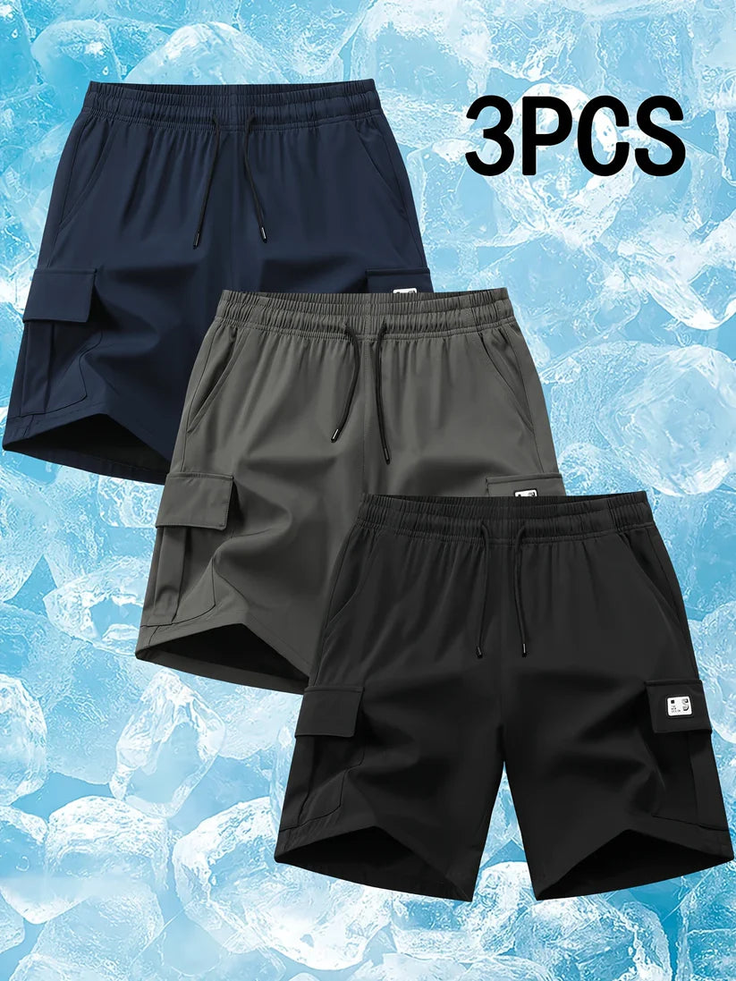 Stylord Cotton Cargo Shorts (Pack of 3)