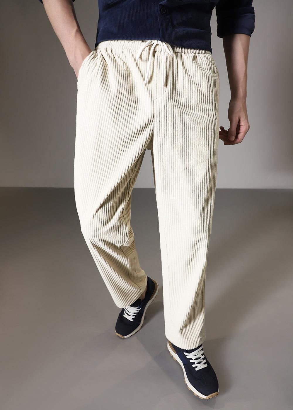 Men's Caudray Pants (Cream Color)