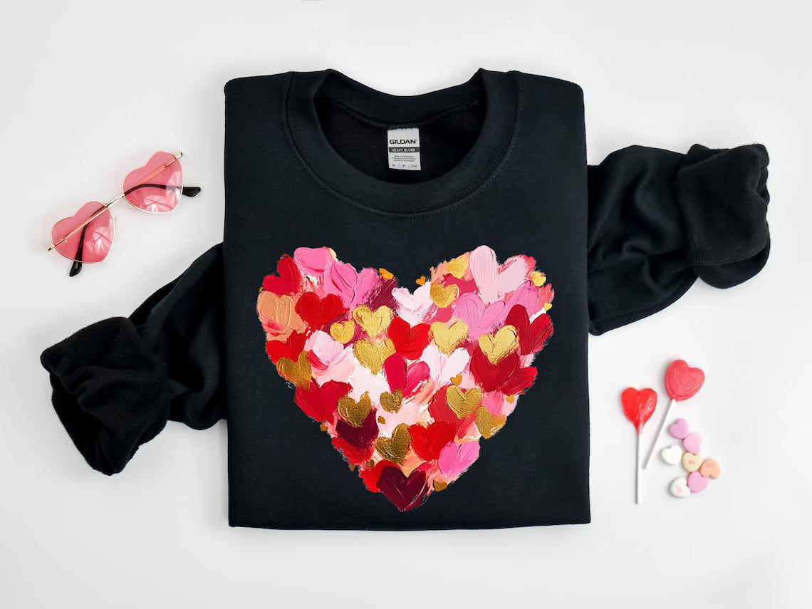 Blushing Hearts Cozy Sweatshirt