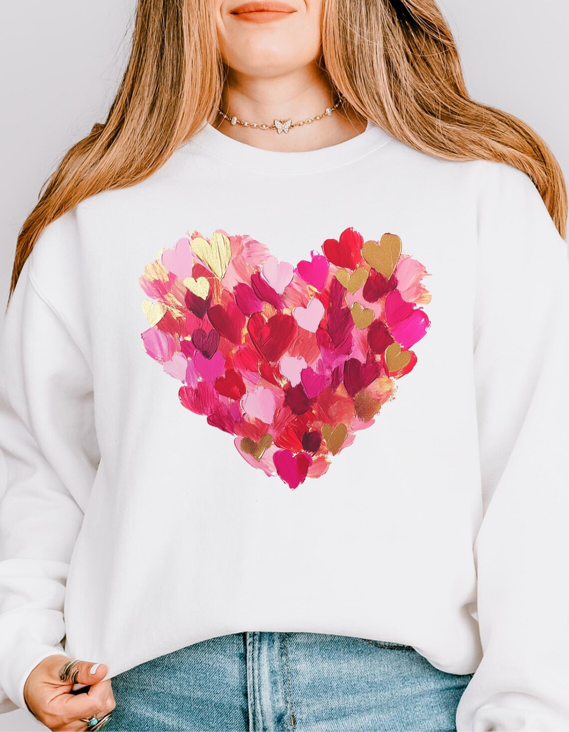Blushing Hearts Cozy Sweatshirt