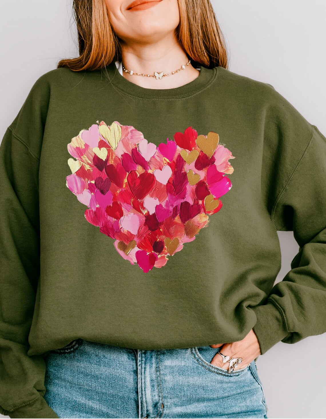Blushing Hearts Cozy Sweatshirt