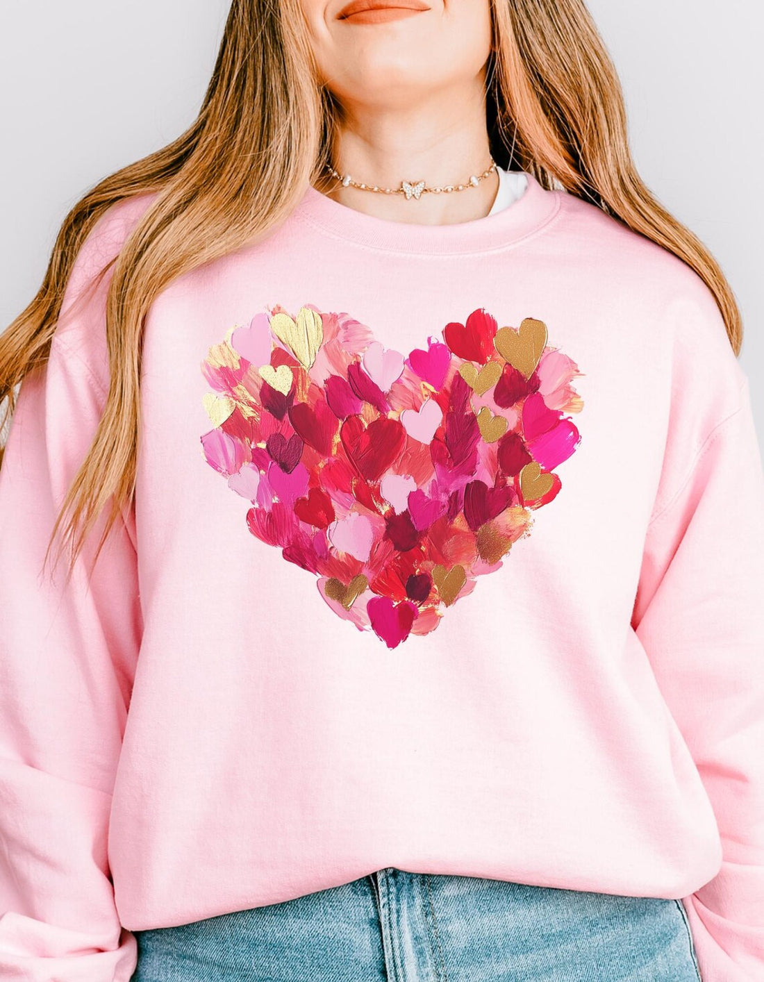 Blushing Hearts Cozy Sweatshirt