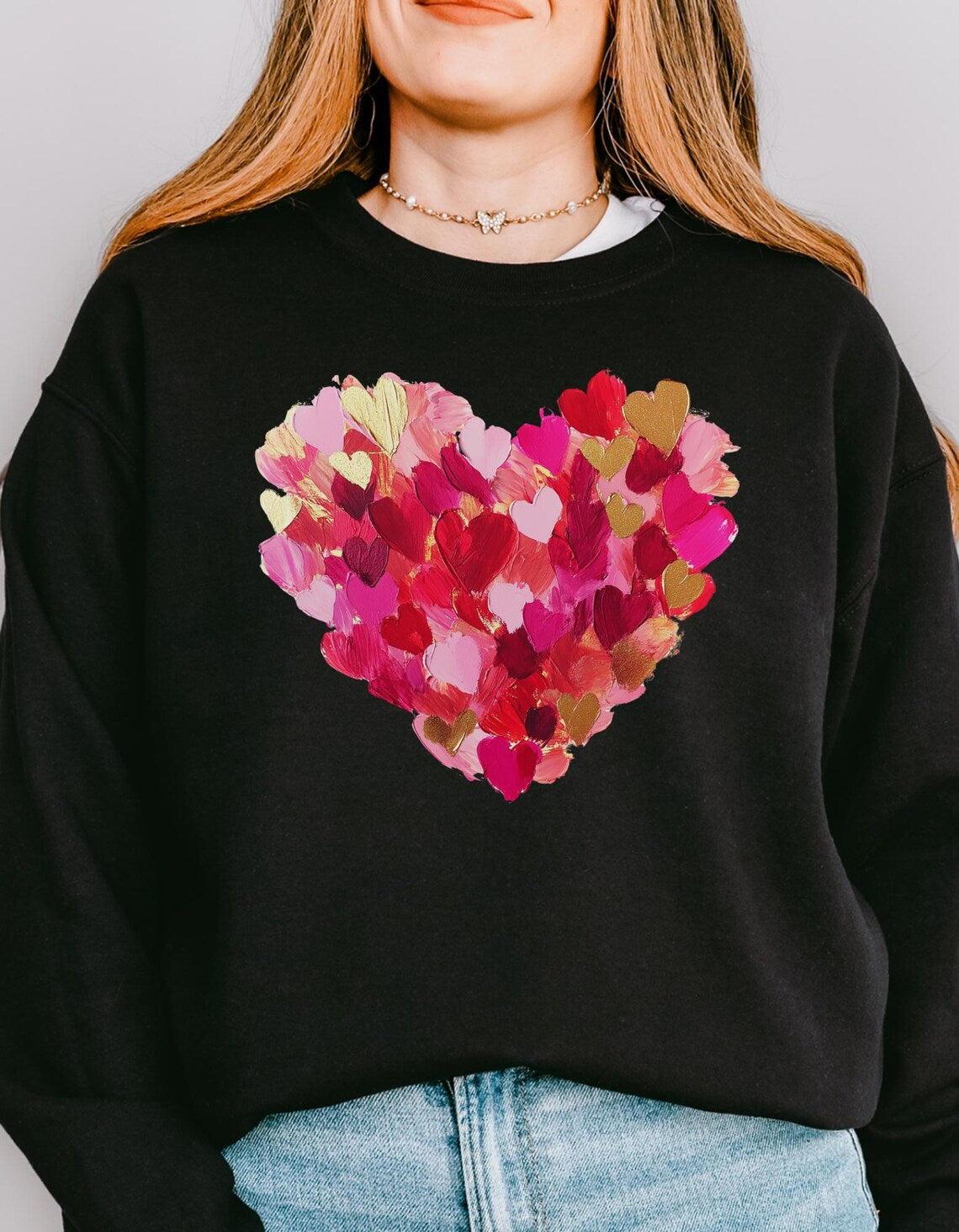 Blushing Hearts Cozy Sweatshirt