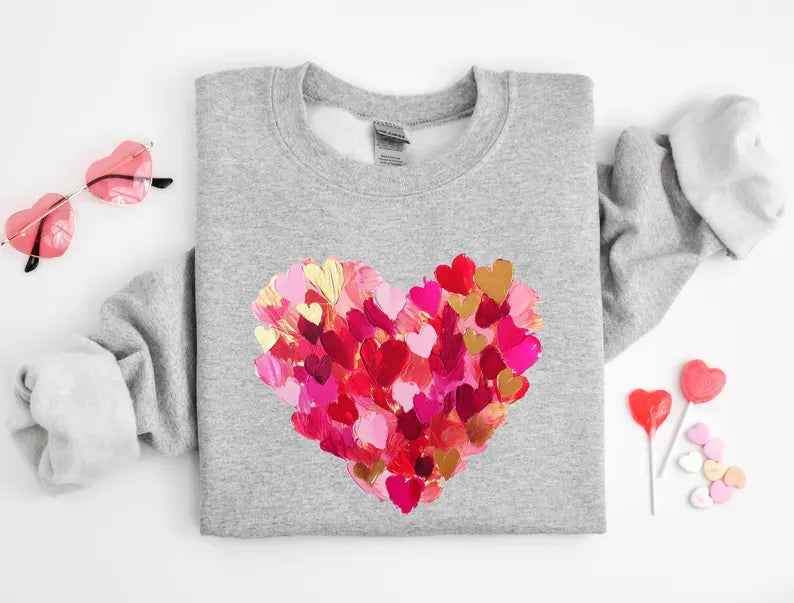 Blushing Hearts Cozy Sweatshirt