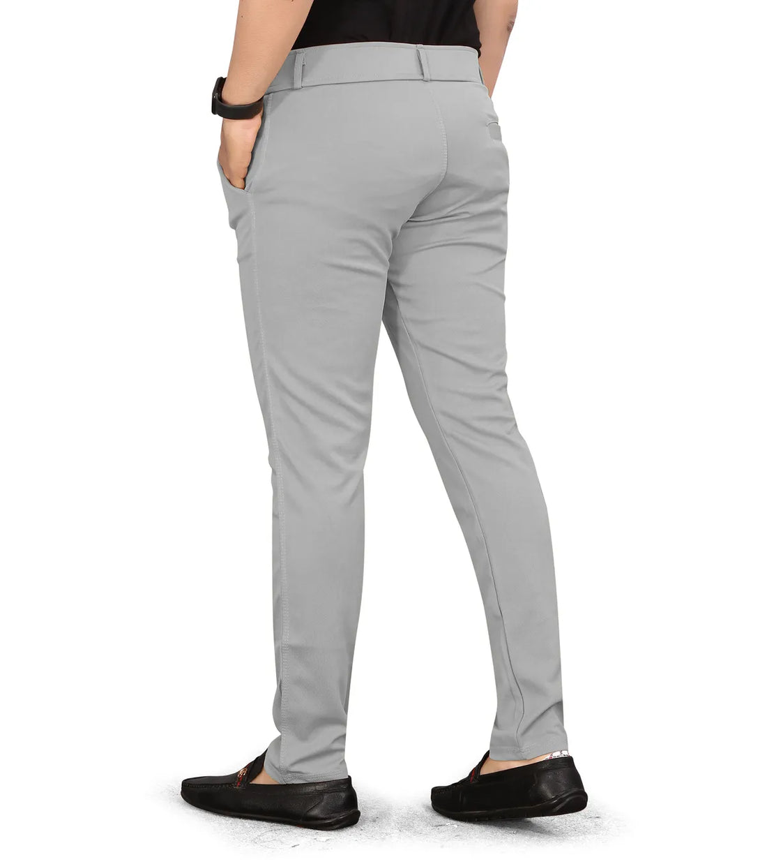 Premium Waist Adjustable Cotton Men's Trouser (Pack of 2)