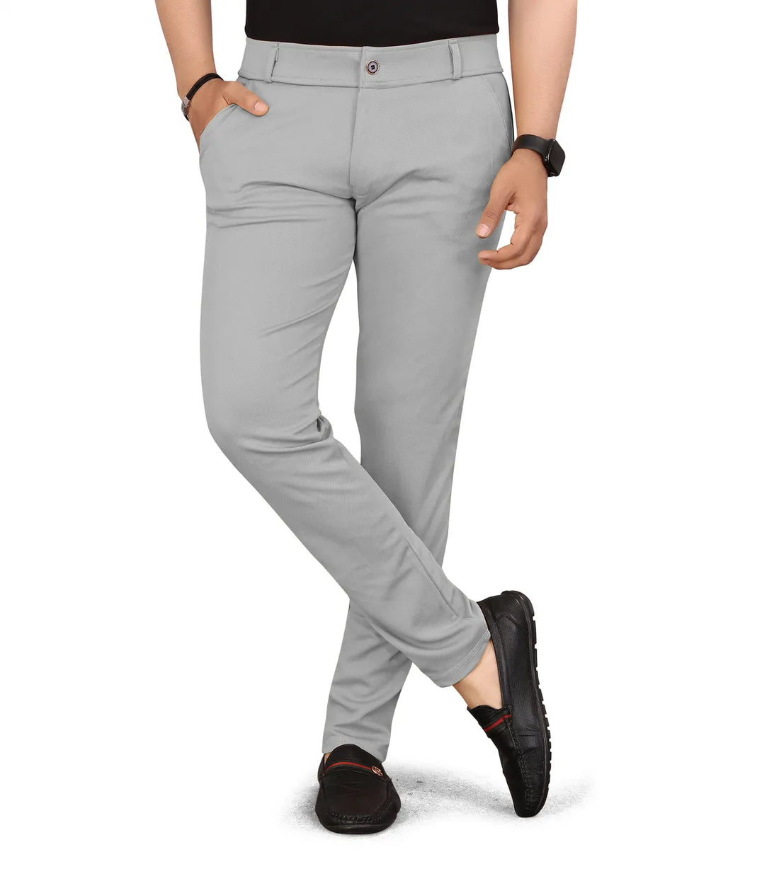 Premium Waist Adjustable Cotton Men's Trouser (Pack of 2)